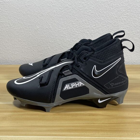Nike Men 10.5 Alpha Menace Pro 3 Shadow Black Football Cleats CT6649-010 NEW main image 6
